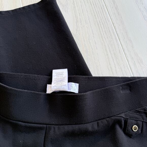 89th + Madison Women’s Petite Medium Black Cropped Pants - Picture 3 of 6